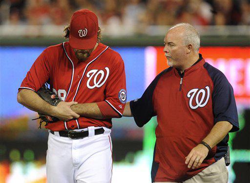 Nationals lose Jayson Werth, suffer painful fall to Phillies