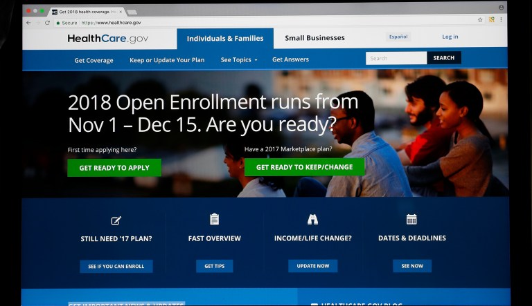 The government says more than 600,000 people signed up for Affordable Care Act coverage in the first week of open enrollment season, and nearly 8 in 10 of those were current customers renewing their coverage. (AP Photo/Alex Brandon)
