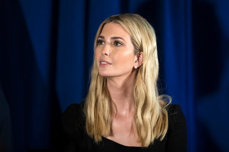 White House adviser Ivanka Trump listens to Treasury Secretary Steve Mnuchin speak in Bayville, N.J., Monday, Nov. 13, 2017. Ivanka Trump is putting it all on the line for the Republican tax overhaul. Signaling a new stage in her Washington career, the senior White House adviser recently hit the road to sell the plans that have drawn Democratic criticism and spurred some GOP conflict. (AP Photo/Matt Rourke)