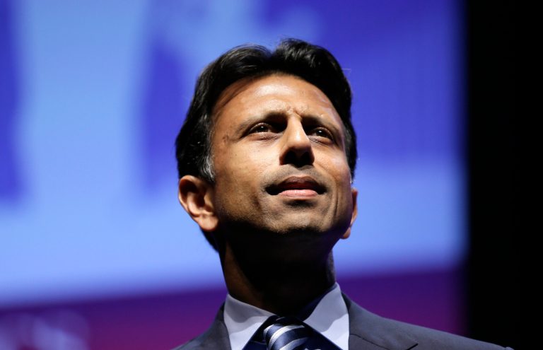 Louisiana Gov. Bobby Jindal speaks during The Family Leadership Summit, Saturday, Aug. 9, 2014, in Ames, Iowa. (AP Photo/Charlie Neibergall)