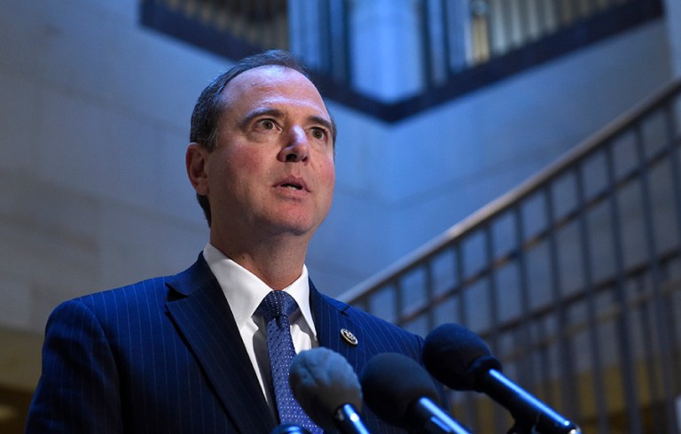 Rep. Adam Schiff, the top Democrat on the House Intelligence Committee, argued IG Charles McCullough was allowing himself to be used by Republican leaders in Congress. (AP photo/Susan Walsh)