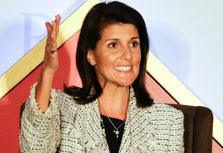 President-elect Trump might be flirting with the idea of selecting South Carolina Gov. Nikki Haley as his secretary of state. (AP Photo/John Raoux)