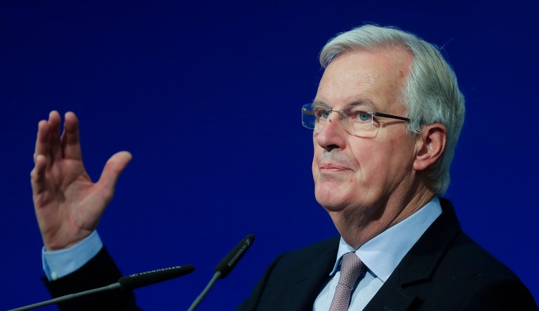 If Michel Barnier wants to throw curve balls, he should expect a fastball response. (AP Photo/Markus Schreiber)