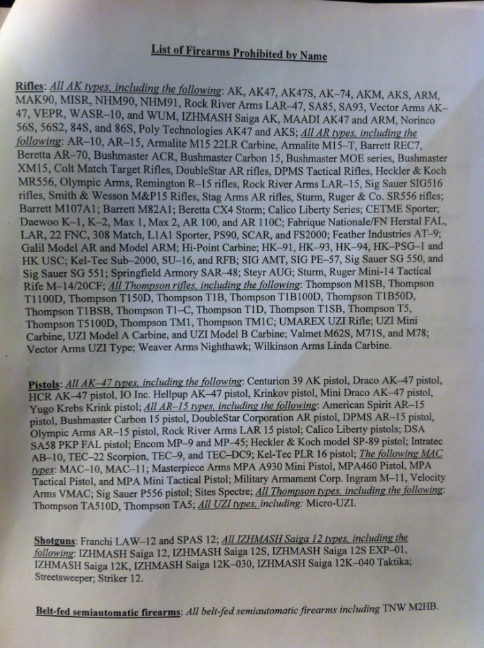 Full text: List of ‘assault weapons’ banned by bill introduced by Sen. Feinstein