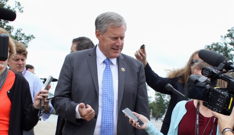 Meadows, R-N.C., said the deal would have crippled the economy, in return for indiscernible benefits. (AP Photo/Lauren Victoria Burke)