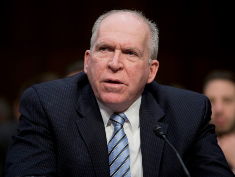 CIA Director John Brennan testifies on Capitol Hill in Washington before the Senate Intelligence Committee. (AP/Pablo Martinez Monsivais)