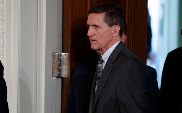 Flynn's disclosure form submitted to ethics officials did not include a reported $45,000 payment from Russia Today. (AP Photo/Evan Vucci)