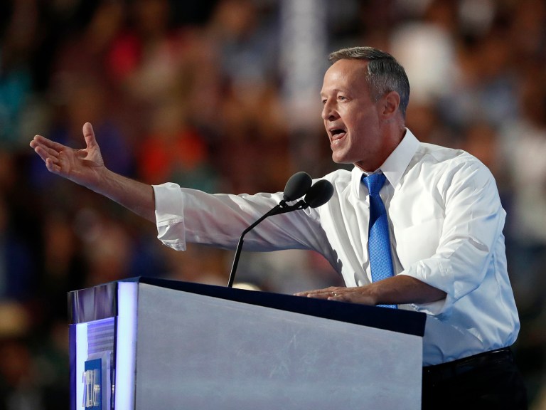 Wednesday night, O'Malley was electrifying; he even had facial expressions. (AP Photo/Paul Sancya)