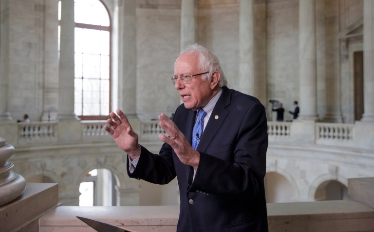 Sanders indicated to voters during a primary that he's a Democrat for life and then disassociated from the party after losing the race. (AP Photo/J. Scott Applewhite)