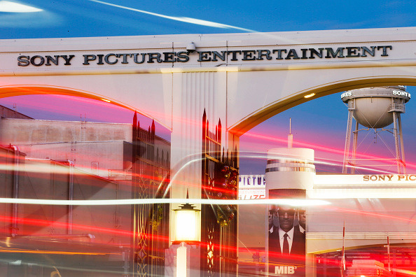 Signage is displayed at the Sony Pictures Entertainment Inc. studios in Culver City, Calif. 