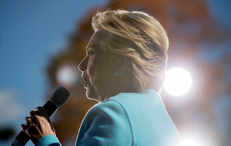 Hillary Clinton said Monday she is shocked that Pentagon officials are trying to force thousands of California National Guard soldiers to repay their reenlistment bonuses, and she called on Congress to take a closer look at the matter. (AP Photo/Andrew Harnik)