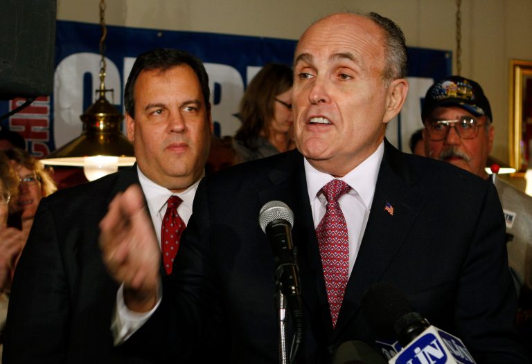 Former New York City Mayor Rudy Giuliani defended Gov. Chris Christie, R-N.J., in the midst of a bridge-closing scandal. (AP File)