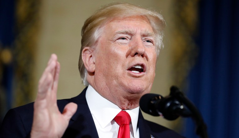 As President Trump's tweets continue to shock, the shock seems to always serve Trump's purpose. (AP Photo/Alex Brandon)