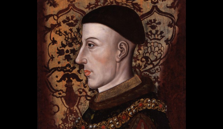 The Shakespearean play Henry V begins with 28-year-old King Henry V of England contemplating his territorial claims in France.