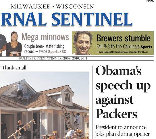 Obama jobs speech up against Packers