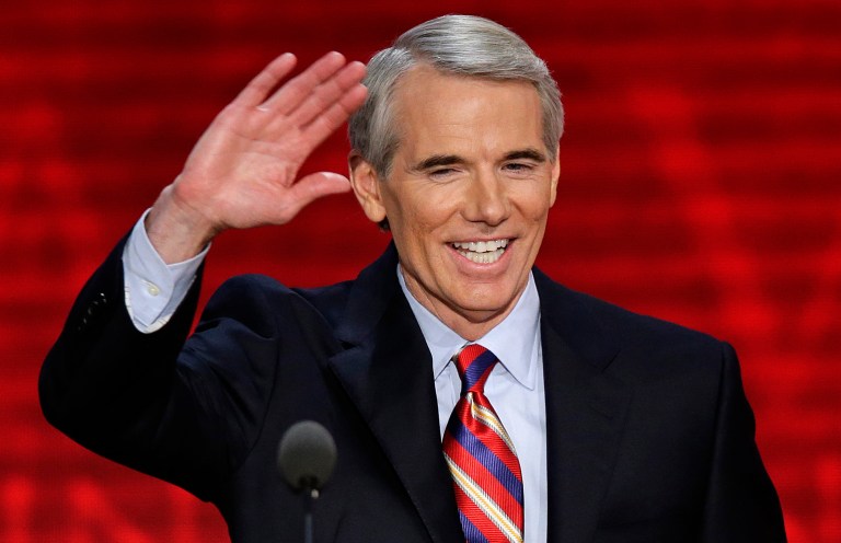 Throughout the contest, Rob Portman's team has touted his organizational and financial strength, announcing a $15 million ad buy starting in June and lasting through election day. (AP Photo/J. Scott Applewhite, File)