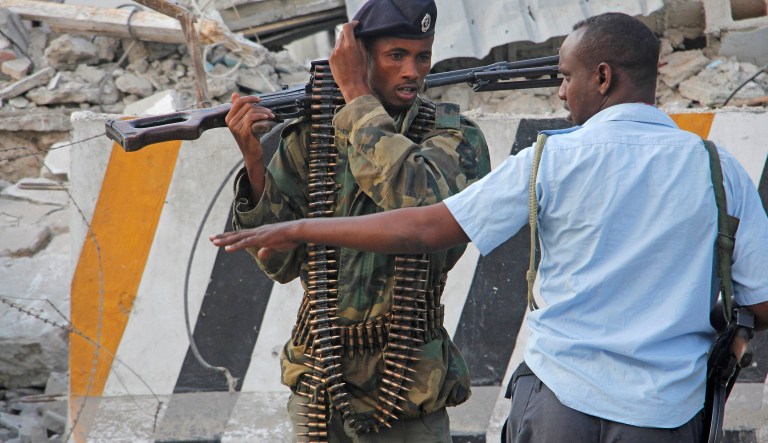 At the same time, the command confirmed two airstrikes were conducted Friday and Sunday in Libya, which targeted Islamic State fighters. (AP Photo/Farah Abdi Warsameh)