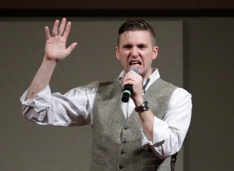 Richard Spencer joked that if Sen. John McCain, R-Ariz., was nice to him, he would make him an admiral. (AP Photo/David J. Phillip, File)