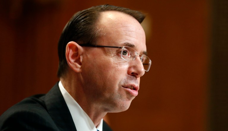 Associate Attorney General Rachel Brand would take over Rosenstein's responsibility in the Russia probe if he were to recuse himself.