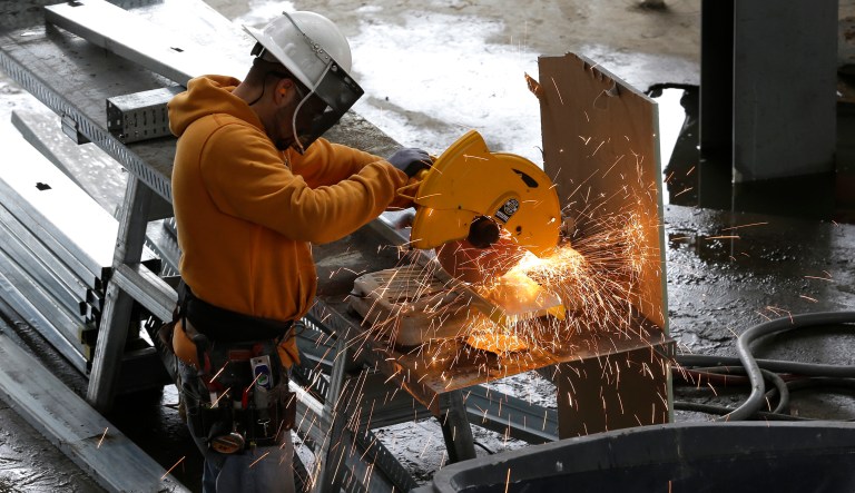 Labor unions said the move to impose tariffs on steel and aluminum imports will help U.S. workers. (AP Photo/Ted S. Warren)