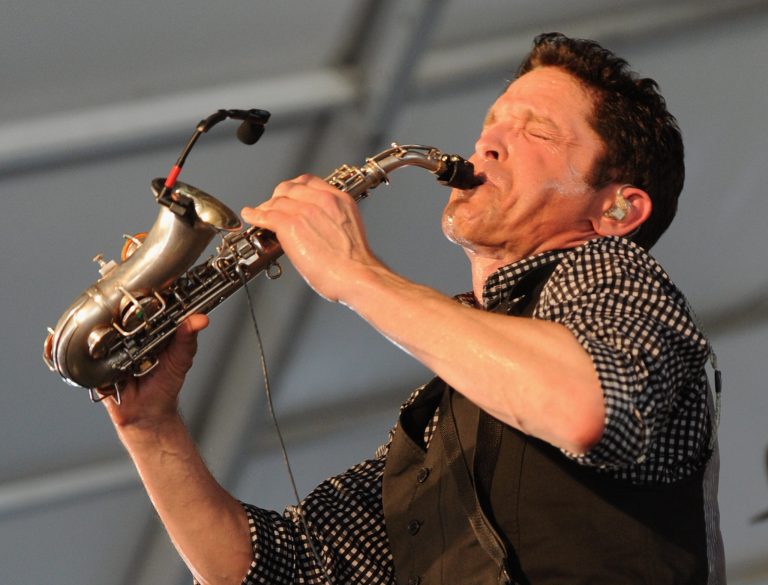NEW ORLEANS, LA - APRIL 28:  Dave Koz performs during the 2012 New Orleans Jazz & Heritage Festival Day 2 at the Fair Grounds Race Course on April 28, 2012 in New Orleans, Louisiana.  (Photo by Rick Diamond/Getty Images)