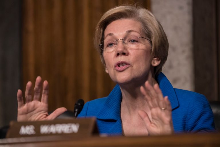 Sen. Elizabeth Warren, D-Mass., joined other Democrats in demanding that Attorney General Jeff Sessions resign after reports that he had two contacts with Russian officials. Sessions has said those contacts were informal and had nothing to do with the Trump campaign. (AP Photo/J. Scott Applewhite)