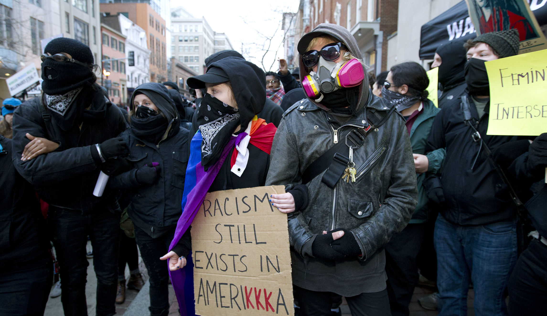 Joining ‘sea of black masks’ makes alleged Trump inauguration rioters guilty, prosecutor says at first trial