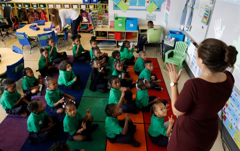 Most charters aren't unionized, however, which is a major reason unions generally oppose them. (AP Photo/Mel Evans)