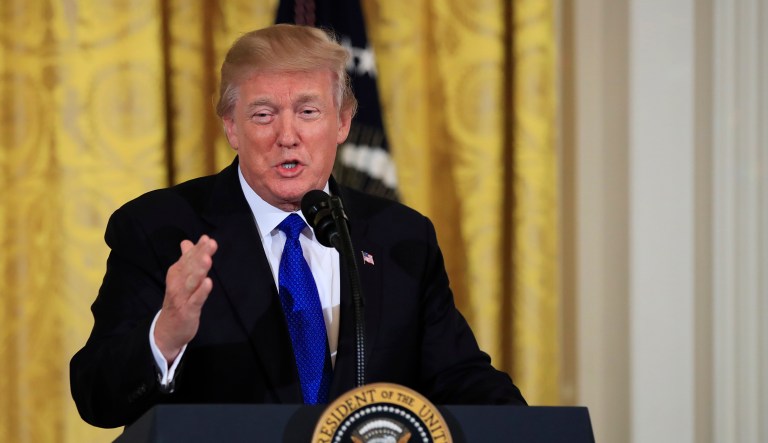 President Trump said on Wednesday that he is 