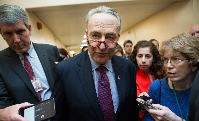 Sen. Charles Schumer is plotting the Democratic Party's return to power in Washington but could face opposition from liberal hardliners. (Graeme Jennings/Washington Examiner)