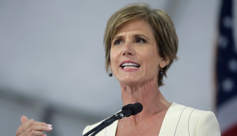 The former acting attorney general said she did not believe their defense 