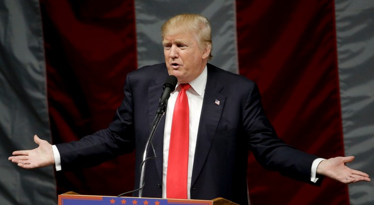 Initial reports of disorder within President-elect Trump's camp, one week after the election, aren't alarming. (AP Photo/Chris Carlson)