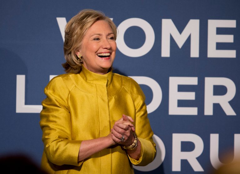 Hillary Clinton emailed supporters to donate $5 or more to the DCCC. (AP Photo)