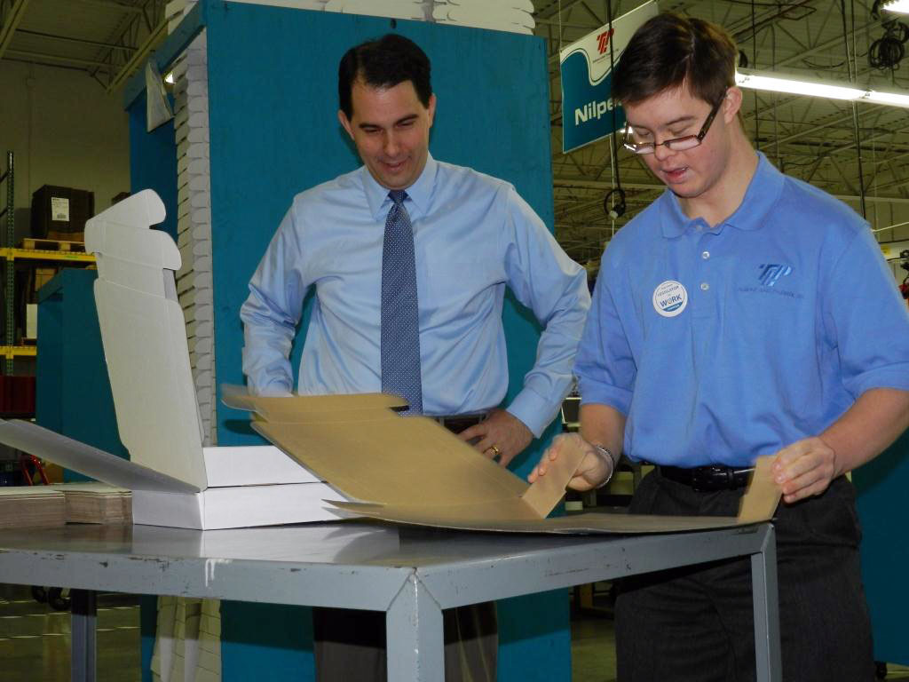 Scott Walker focuses on hiring people with disabilities