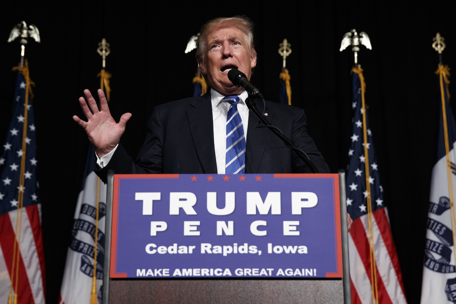 Trump slams local fire marshal for blocking access to rally