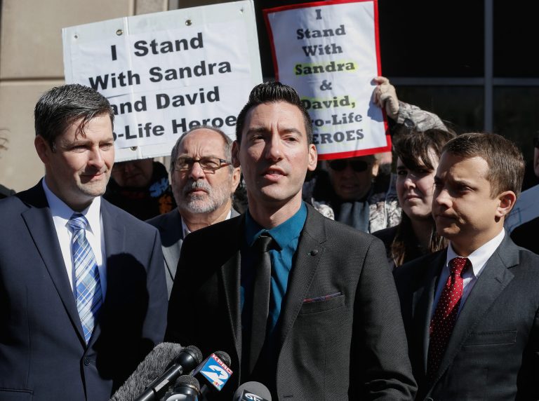 Left- and right-wing tribunes both expressed serious concerns after the duo who filmed the viral undercover Planned Parenthood videos and was charged with 15 felonies this week. (AP Photo/Bob Levey)
