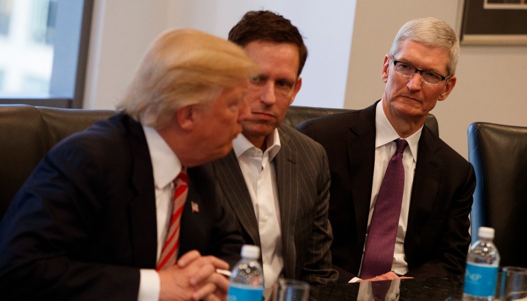 President-elect Trump gathered top executives from some of the biggest technology companies in the world to discuss growing the American private sector. (AP Photo/Evan Vucci)