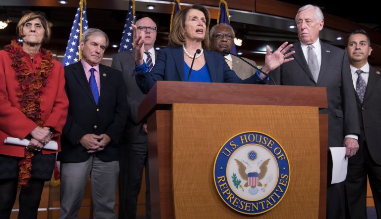 Signs are clear that Democrats have a major enthusiasm advantage when it comes to the 2018 midterms, political analyst Charlie Cook said, which could give Democrats, including House Minority Leader Nancy Pelosi, D-Calif., the House. (AP Photo/J. Scott Applewhite)