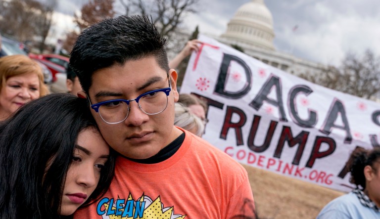 Nearly 2 million illegal immigrants brought to the U.S. as children, known as Dreamers, remain at risk of deportation despite the Supreme Court essentially nullifying President Trump's March 5 deadline to end the Deferred Action for Childhood Arrivals program. (AP Photo/Andrew Harnik, File)