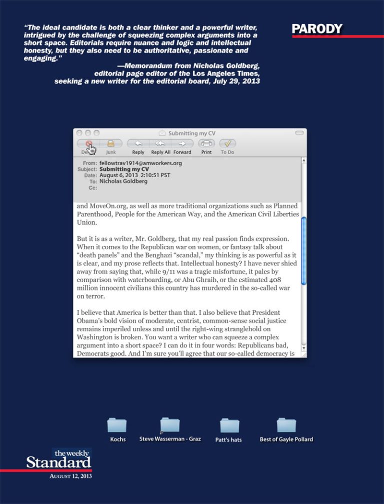 Wanted: editorial writer