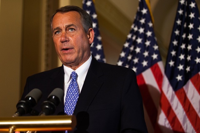 House Speaker John Boehner, R-Ohio, rejected a claim by President Obama that House Republicans are unwilling to negotiate over the debt limit and federal funding legislation and said the president is asking for 