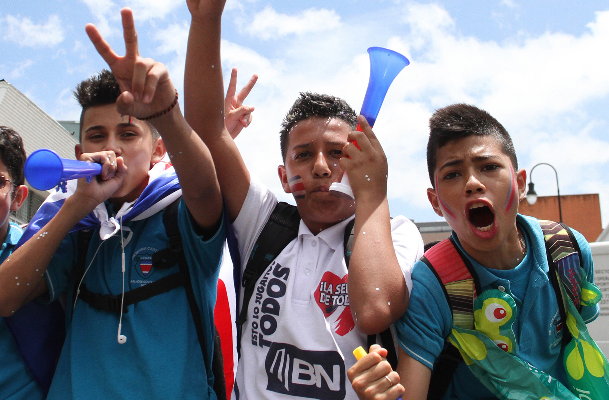 Costa Ricans fill streets to celebrate Cup win