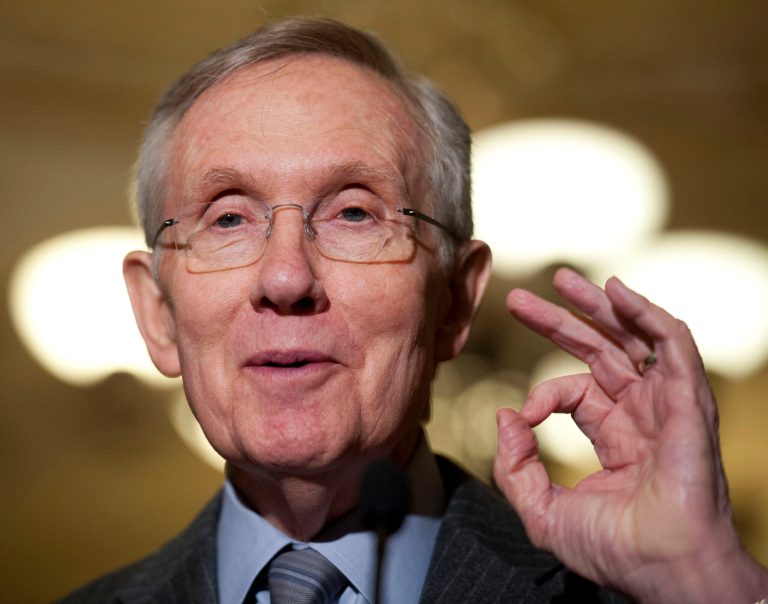 Senate Majority Leader Harry Reid, D-Nev., defended the Community Living Assistance Services and Supports Act despite Health and Human Services Secretary Kathleen Sebelius saying the act had no viable path forward. (AP File)