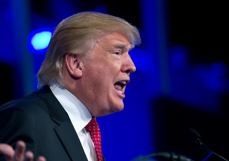In the 2004 article, Trump said he would not have supported the Bush administration's decision to depose Iraqi dictator Saddam Hussein. (AP Photo/Jose Luis Magana)