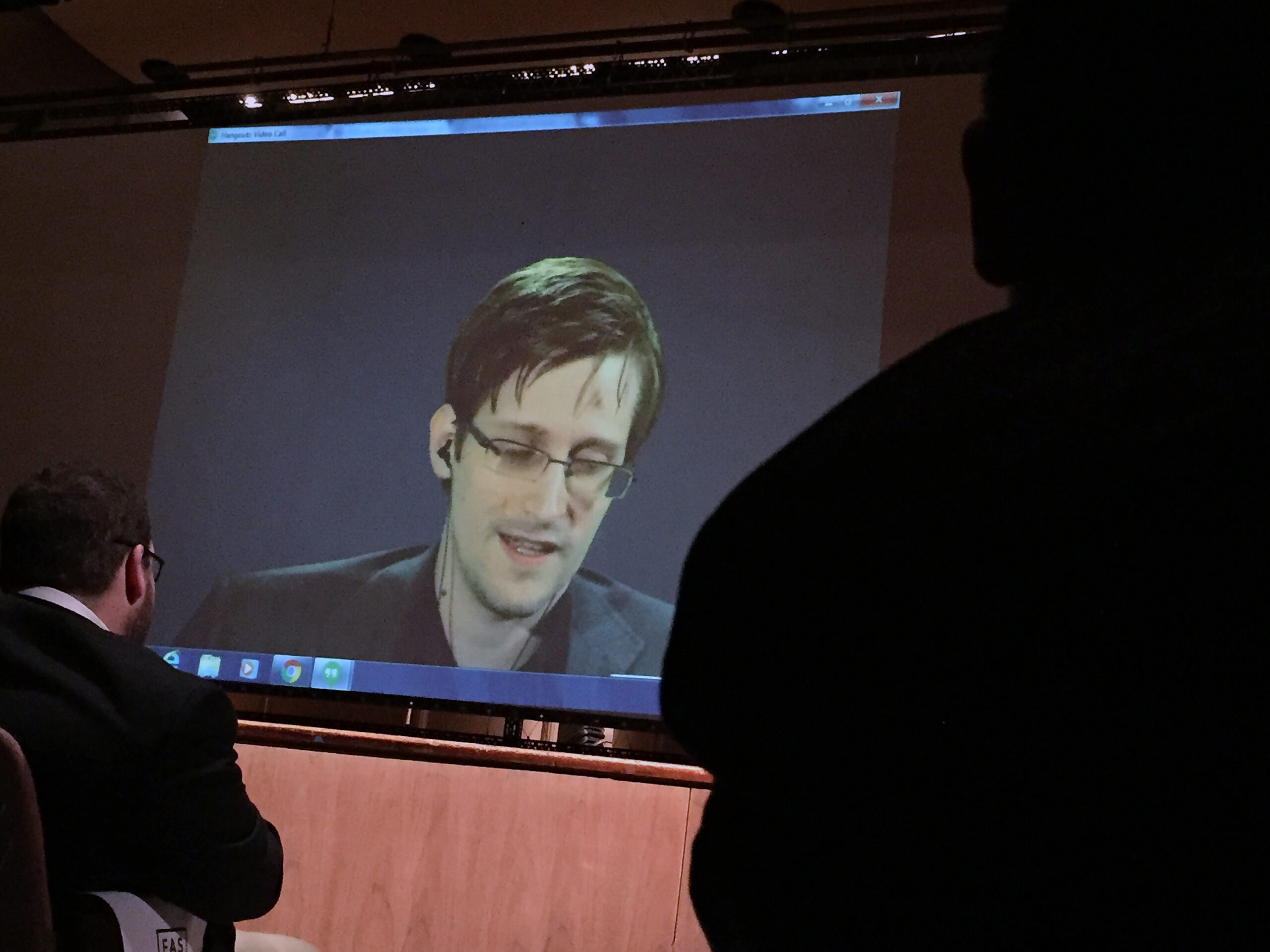 Snowden mocks Trump for backing down from Sanders debate