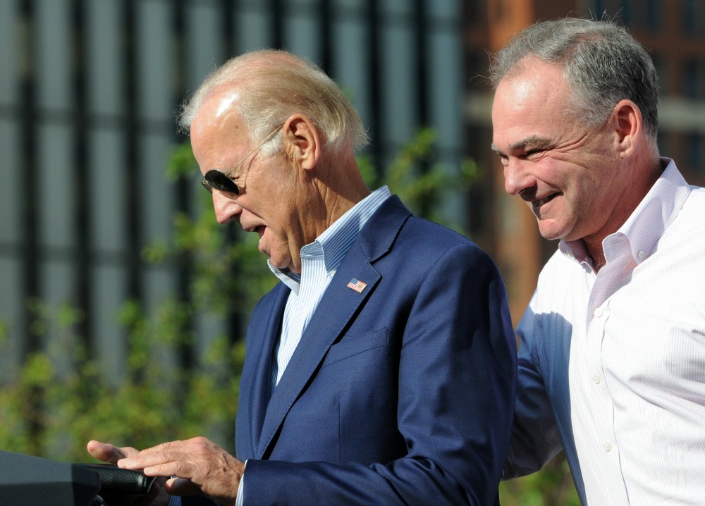 Biden’s advice to Kaine: Agree with Clinton