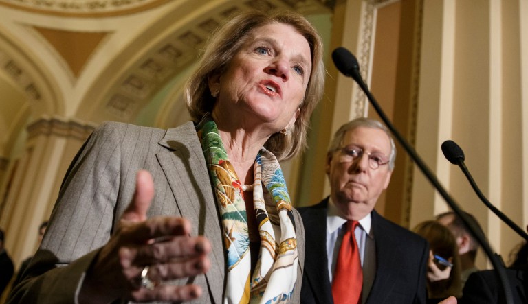 Sen. Shelley Moore Capito is proposing a solution to the GOP's healthcare woes that pleases West Virginians -- one that would keep parts of Obamacare, but let people and companies escape the law's mandates, and also boost funding to fight opioid addiction. (AP Photo/J. Scott Applewhite, File)