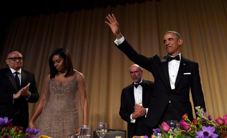President Obama roasted Republicans in his final Washington Correspondents' Dinner speech. (AP Photo/Susan Walsh)