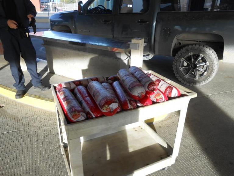 A Mexican male tried to smuggle the prohibited pork product into Texas, but got caught. (Photo: www.cbp.gov)