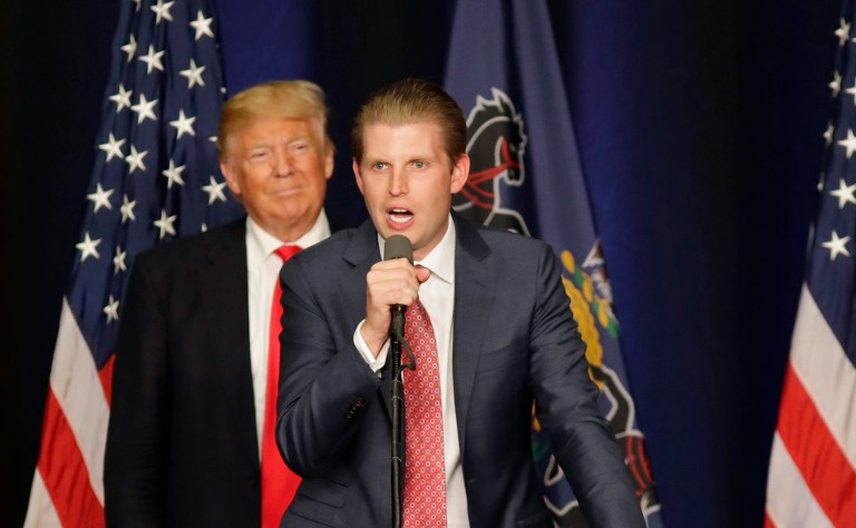 Eric Trump defended his father's stance on immigration as one that 